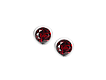 January Birthstone Garnet Orbit Earrings