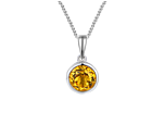 November Birthstone Citrine Orbit Necklace