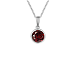 January Birthstone Garnet Orbit Necklace