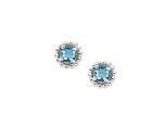 December Birthstone Blue Topaz Vita Earrings