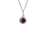 January Birthstone Garnet Vita Necklace