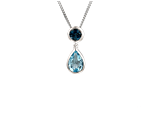 Duo Bleu Necklace