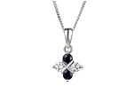 Sky Serenity Cubic Zirconia & Sapphire Necklace