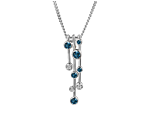 Fantasia Raindrops Blue Necklace