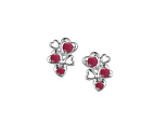 Ruby Love Hearts Earrings