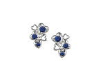 Blue Love Hearts Earrings