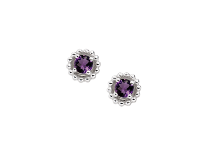 February Birthstone Amethyst Vita Earrings