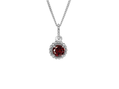 January Birthstone Garnet Vita Necklace