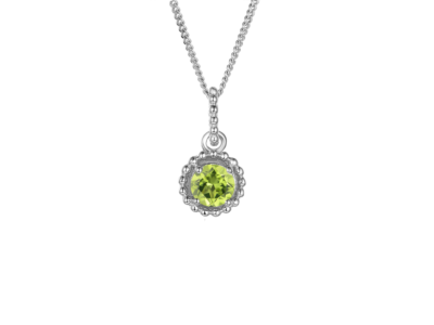 August Birthstone Peridot Vita Necklace