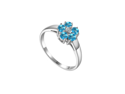 Daisy Blue Ring