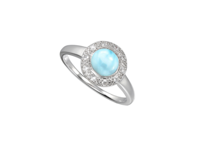 Blue Halo Ring