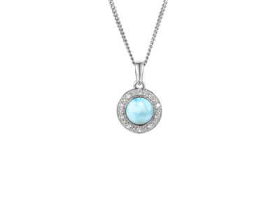 Blue Halo Necklace