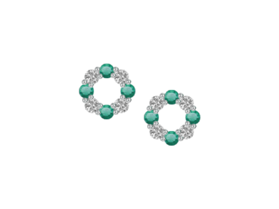 Circle of LIfe Emerald Earrings