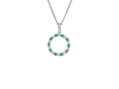 Circle of Life Emerald Necklace