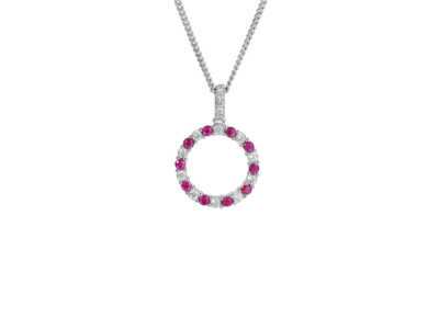 Circle of Life Ruby Necklace