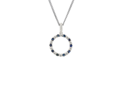 Circle of Life Sapphire Necklace