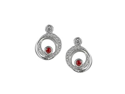 Circles of Style Ruby Earrings