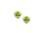 August Birthstone Peridot Orbit Earrings