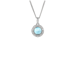 Blue Halo Necklace