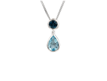 Duo Bleu Necklace