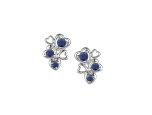 Blue Love Hearts Earrings