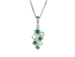 Green Love Hearts Necklace