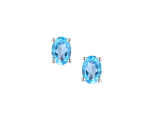 Blue Content Earrings