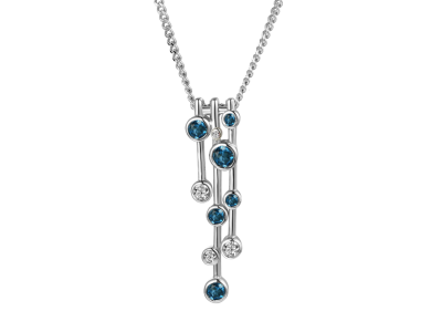 Fantasia Raindrops Blue Necklace