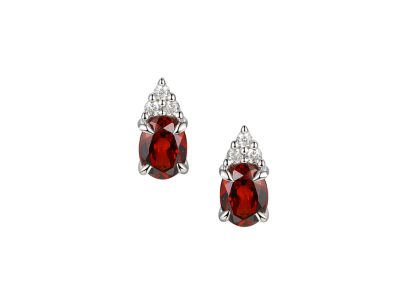 Elation Garnet Earrings