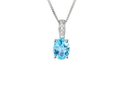 Blue Content Necklace